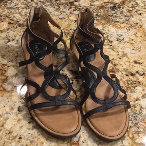 B.O.C. Women’s Black gladiator sandals
